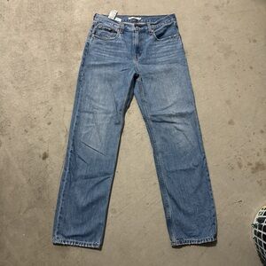 Levi's Blue Straight Leg Low Pro Women's Jeans